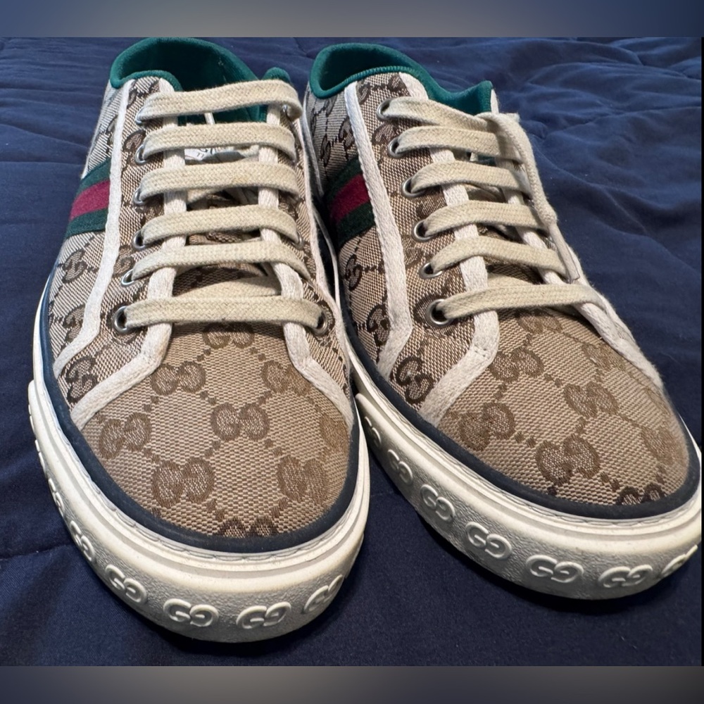 Gucci Monogram Tennis 1977 Canvas Sneakers